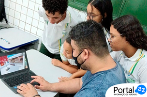 Aulas de Artes no Multiverso (Foto: Governo do Piauí/Edição PortalAZ)
