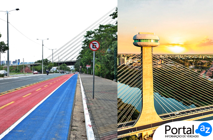 Avenida Raul Lopes e Ponte Estaiada Isidoro França