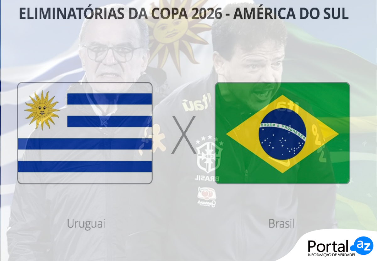 Uruguai x Brasil: onde assistir ao jogo das Eliminatórias da Copa