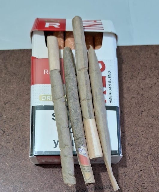 Cigarros apreendido na abordagem