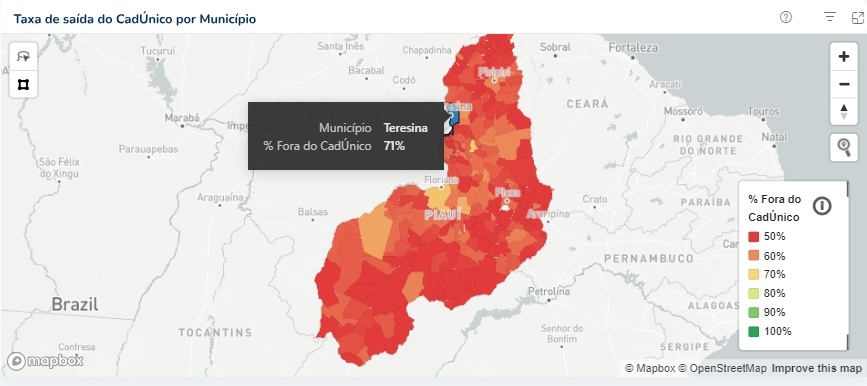 Em Teresina aa redução foi de 71%
