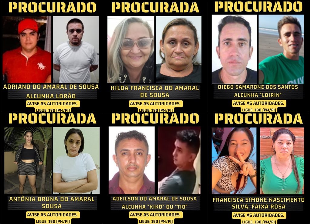Faccionados foragidos