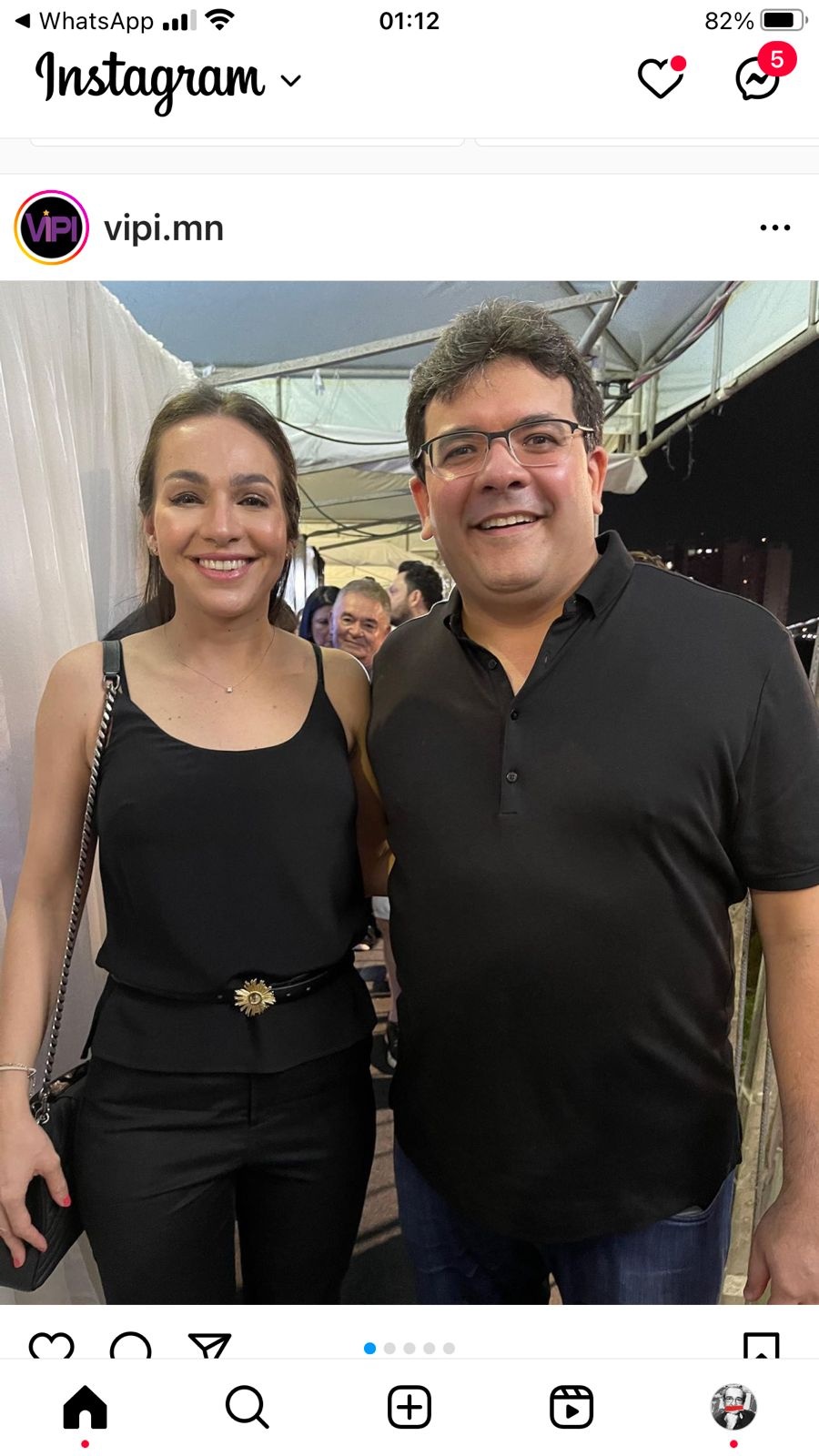 Isabel e Rafael na Micarina. Na sexta ele cancelou a a agenda por estar doente. A dor sumiu no sábado