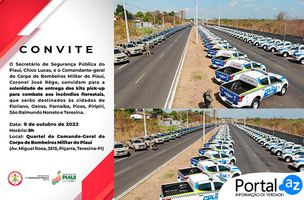 Novas Viaturas (Foto: Governo do Piauí/Edição PortalAZ)