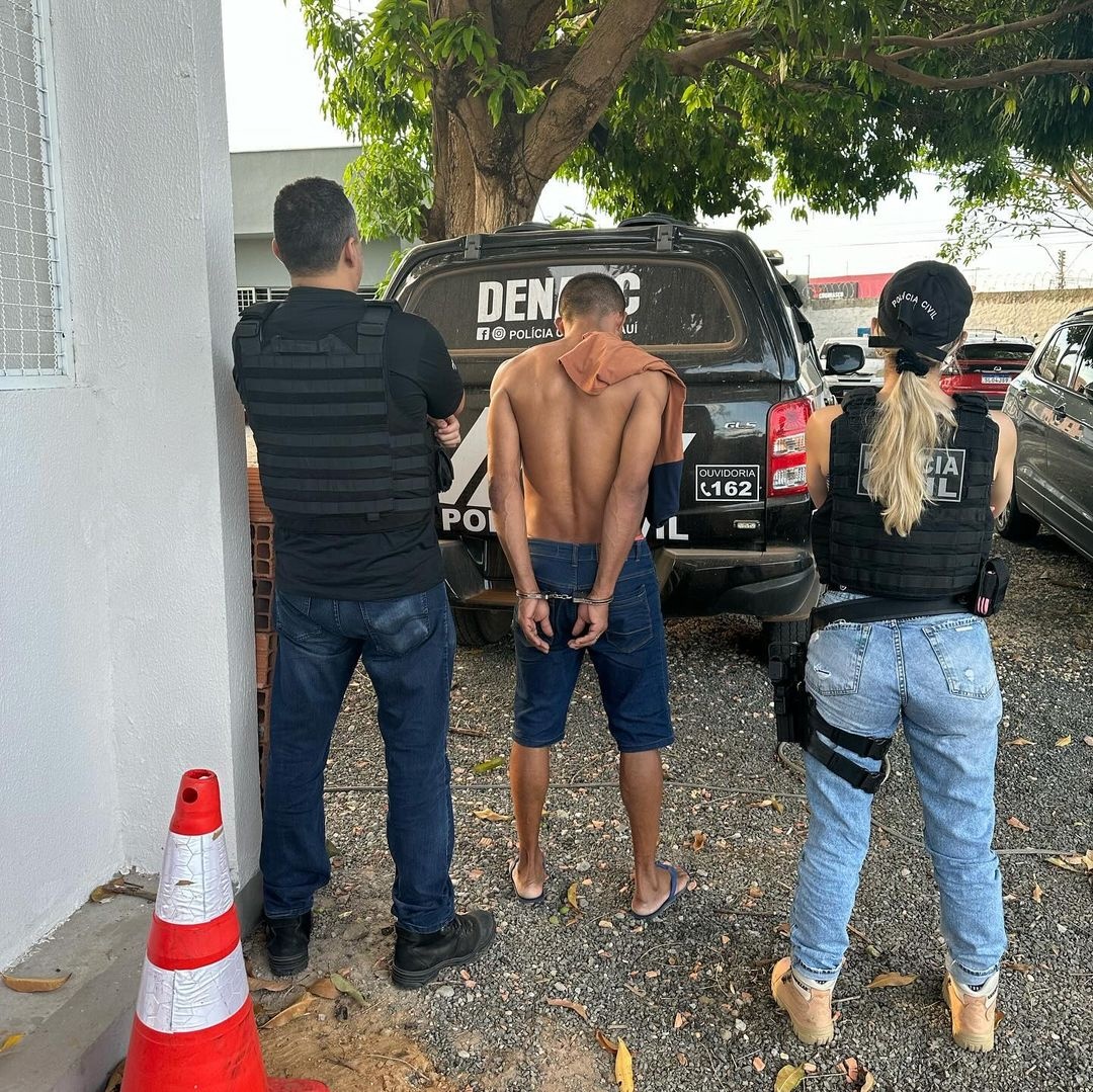 O alvo do mandado foi preso em flagrante