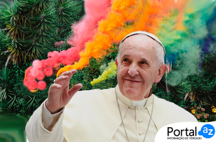 Papa se posiciona sobre casamento gay (Foto: Edição do Portal AZ/Reprodução)