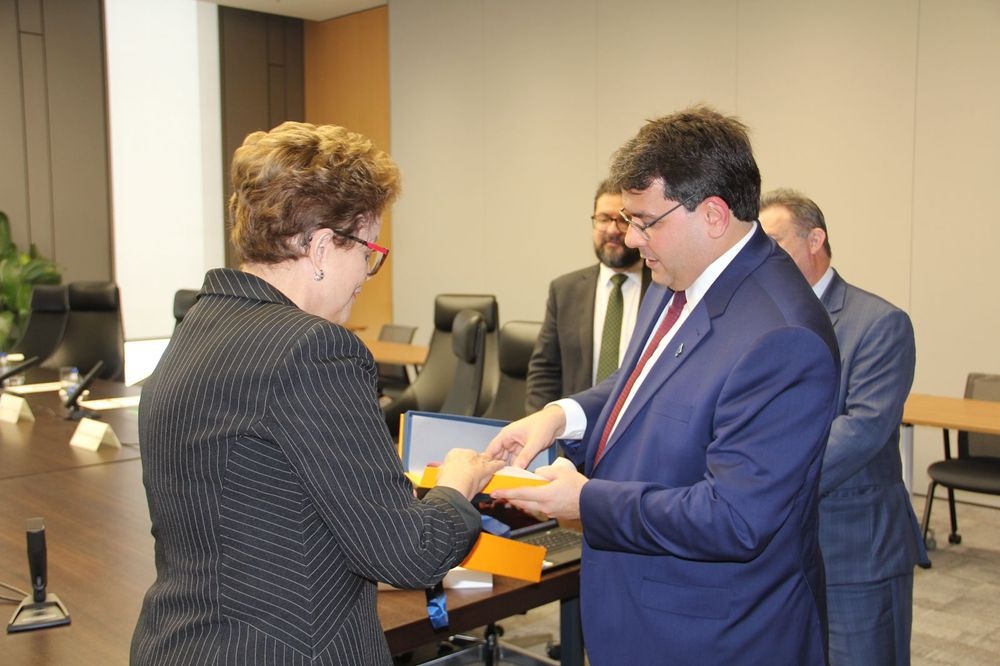 Rafael Fonteles e Dilma Roussef