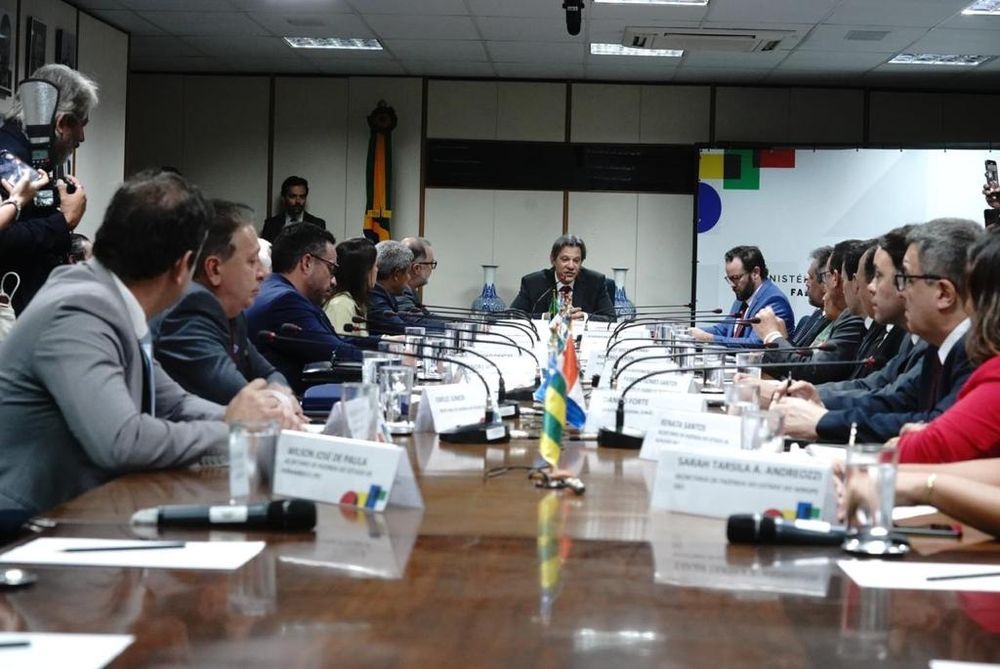 Reunião de governadores do Nordeste com o ministro da Fazenda, Fernando Haddad