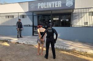 Uma das prisões efetuadas (Foto: PC-PI)