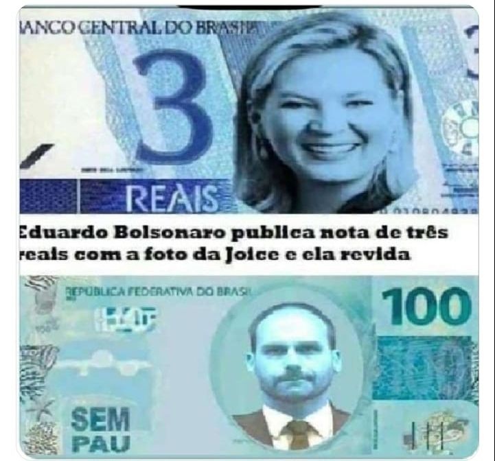 Viralizou nas redes sociais essa montagem onde Eduardo Bolsonaro ataca Joyce e Joyce contra ataca. E parece que ela só diz aquilo que conhece.