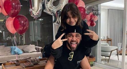 Daniel Alves e a filha