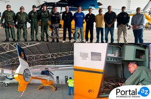Helicoptero da SSP-PI (Foto: Governo do Piauí)