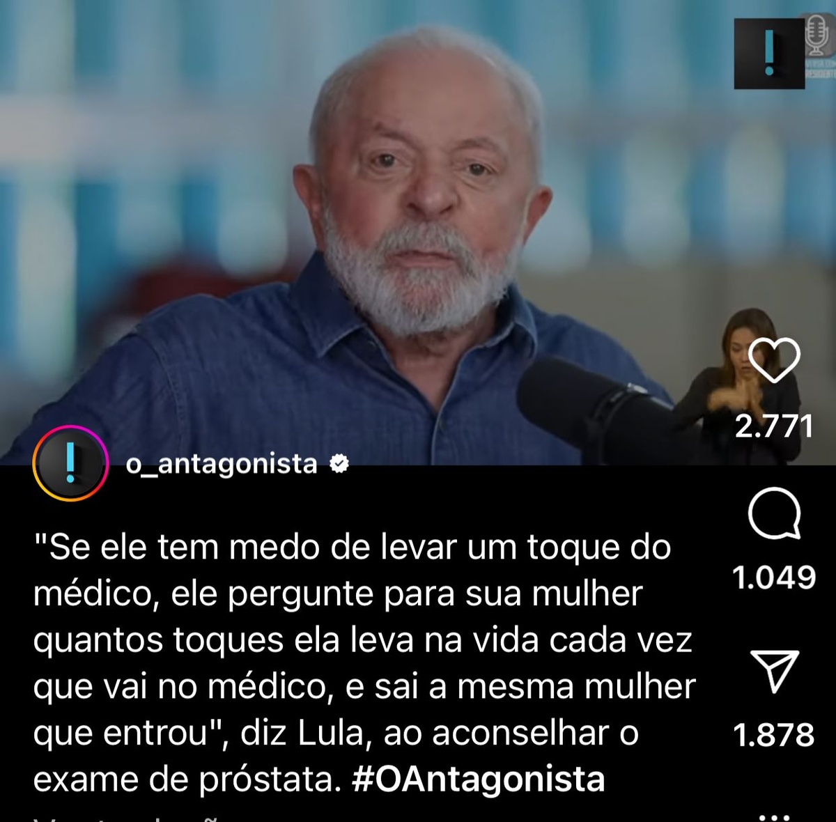 Leu o que Lula disse? Ele e”operou o quadril ou foi a cabeça?