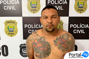 Lider de facção preso (Foto: Ascom/Polícia Civil)