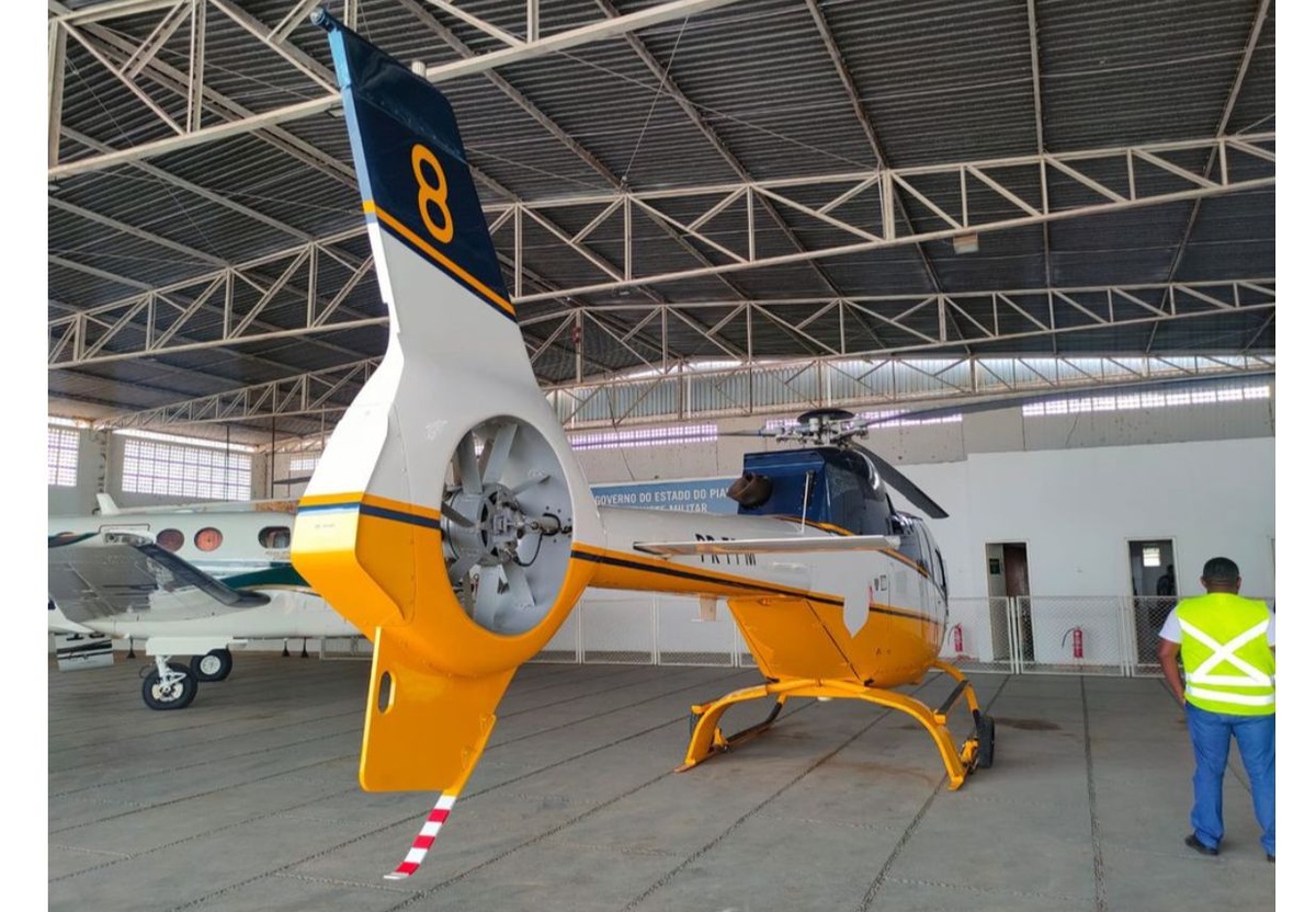 O novo helicóptero da polícia já ganhou apelido: é o aeds aegipyt