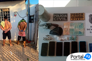 Presos em Demerval Lobão (Foto: Ascom Polícia Civil)