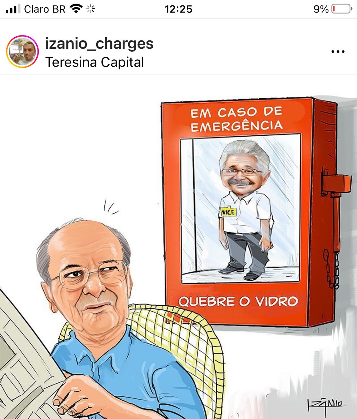 Silvio Mendes e Elmano na visão de Izanio.