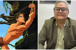 Tarzan enfrentando Admilson. A missão é tirar o agora ex-secretário do grupo de WhatsApp (Foto: Reprodução)
