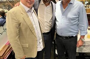 Trabulo Júnior com o prefeito Ricardo Nunes e seu padrinho o senador Ciro Nogueira. (Foto: Reprodução)