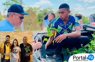 Entrega de mudas em Campo Maior (Foto: Governo do Piauí)