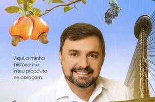 Fábio Novo faz propaganda de vencedor em Teresina, mas ele nem competitivo é, segundo pesquisa (Foto: Reprodução)
