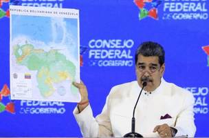 Maduro já aoresentou novo mapa do País, incluindo a região de Essequibo (Foto: Reprodução)