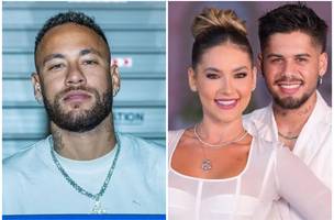 Neymar e o casal Virginia Fonseca e Zé Felipe (Foto: Reprodução)