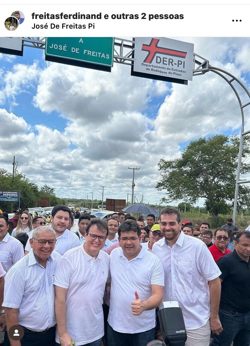 Ninguém viu o prefeito Roger por lá, mas olha quem estava colado no Rafael! Dinan, o candidato da oposição em José de Freitas