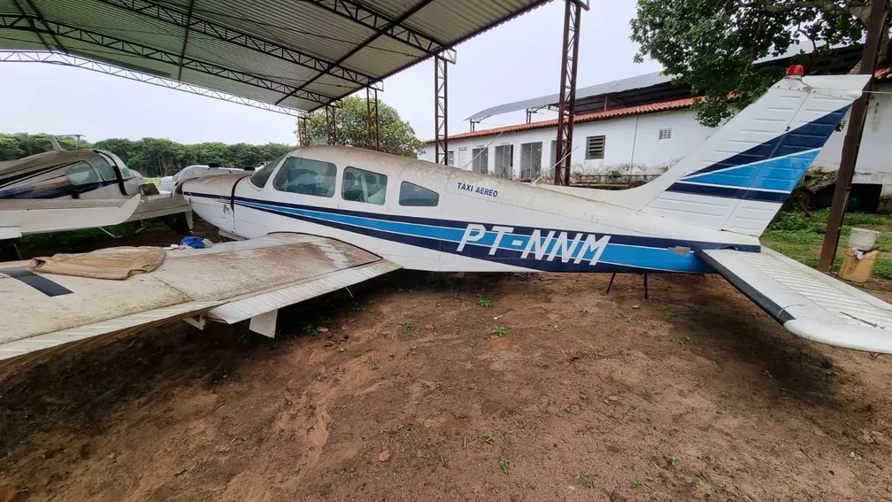 Aeronave apreendida pela PF