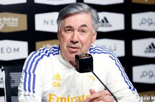 Ancelotti diz que ataques a Vinícius Jr são um problema para todo o futebol espanhol (Foto: Divulgação/Real Madrid)
