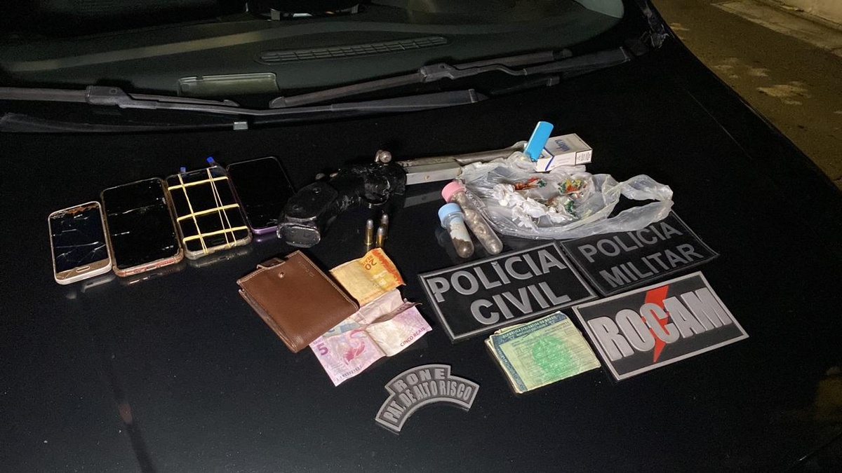 Operação Arcanjo prende cinco homens com drogas e arma em Teresina