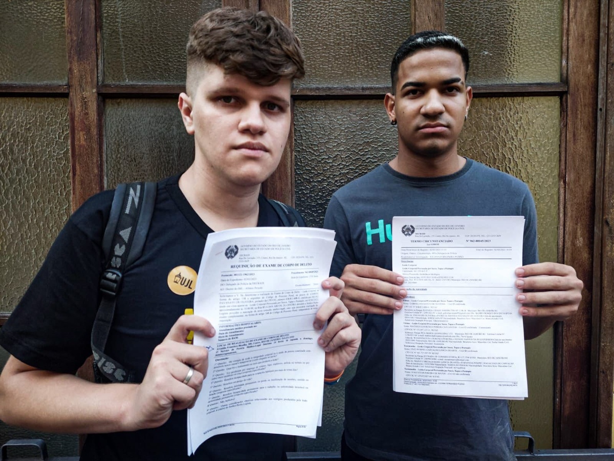 Os jovens agredidos prestaram queixa e registraram Boletim de Ocorrência