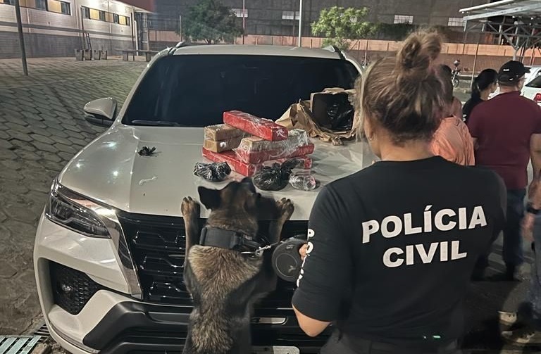 Polícia Civil apreende drogas dentro de ônibus que saiu de Goiás