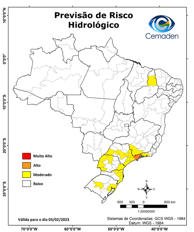 Previsão de risco hidrológico