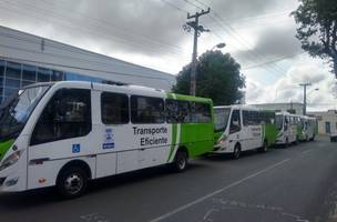 Veículos da frota do transporte eficiente (Foto: Reprodução)