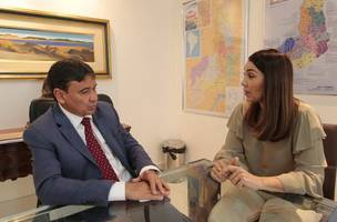 Wellington Dias e Margarete Coelho em reunião quando eram governador e ela deputada federal (Foto: Divulgação)