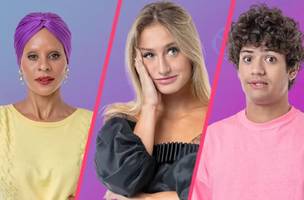 Aline Wirley, Bruna Griphao e Gabriel Santana estão no paredão (Foto: Reprodução/ TV Globo)