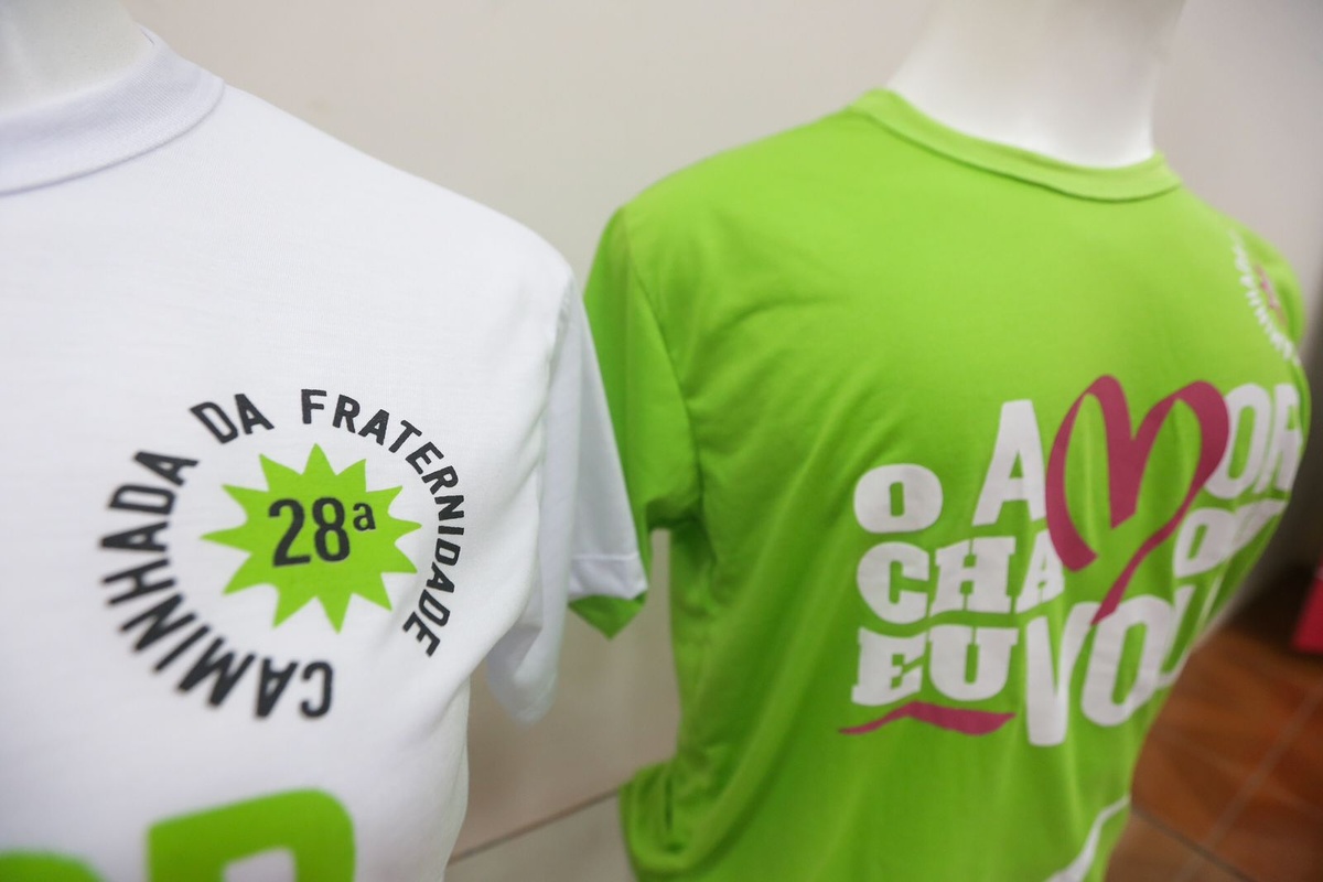 Camisas da Caminhada da Fraternidade