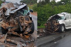Carro envolvido no acidente (Foto: Divulgação)