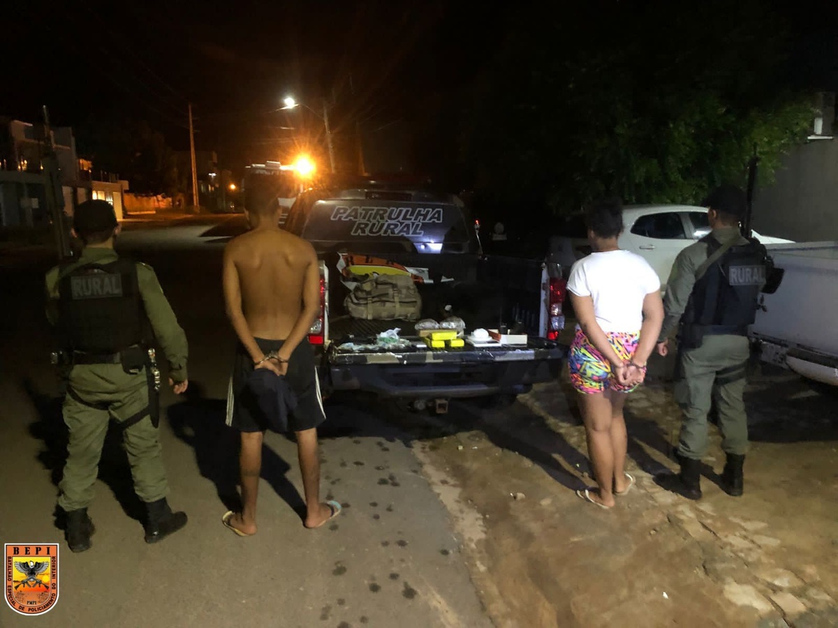 Casal é preso por tráfico de drogas