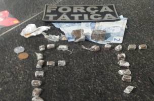 Casal suspeito de tráfico de drogas é preso em Campo Maior (Foto: Divulgação/PM)