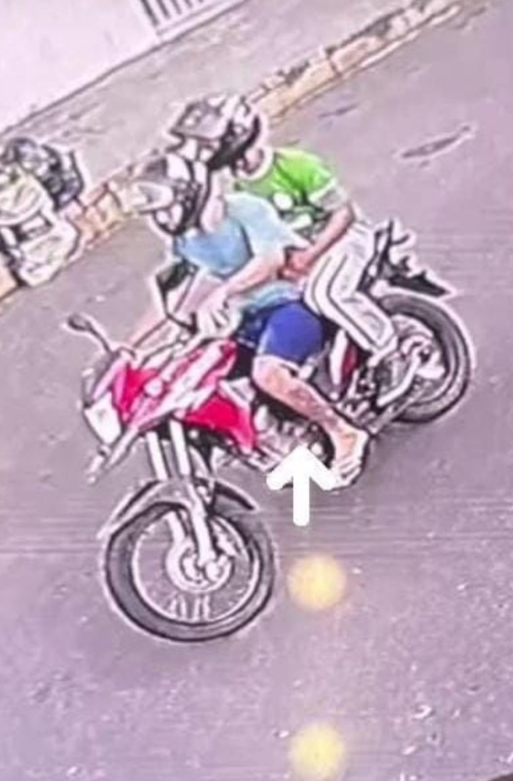 Em outro ângulo, imagem dos suspeitos de autoria do crime contra João Pedro