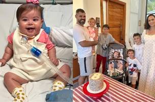 Filha de Juliano Cazarré recebe alta: 'Nossa pequena gigante' (Foto: Reprodução/ Instagram)