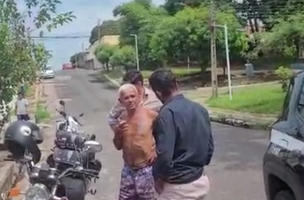 Homem preso por matar a mãe (Foto: PC/Divulgação)