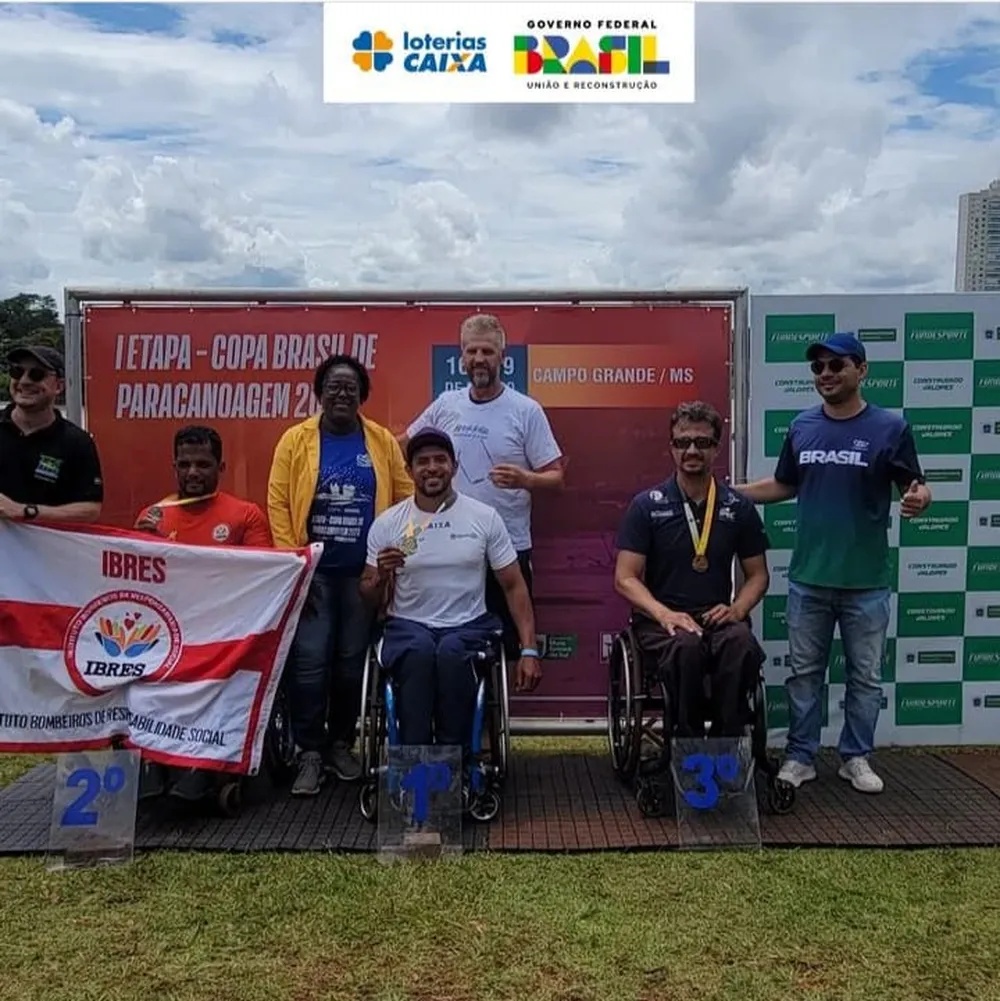 Luís Carlos Cardoso levou a medalha de ouro na Copa Brasil de paracanoagem