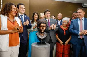 Ministra Margareth Menezes inaugura busto de Esperança Garcia (Foto: Divulgação)