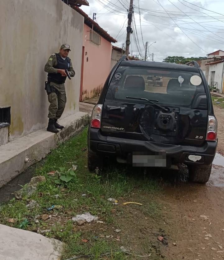 O veículo foi localizado no bairro São Joaquim.