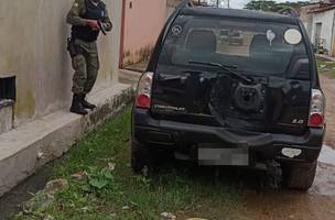 O veículo foi localizado no bairro São Joaquim. (Foto: Divulgação / PMPI)