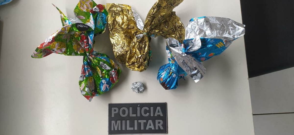 Ovos de páscoa encontrados na casa do suspeito