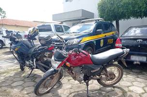 PRF recupera em Buriti dos Lopes motocicleta roubada no Ceará (Foto: Divulgação)